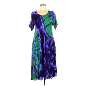 Advance Apparels Tie Dye Dress Boho Hippie Festival Baggy "One Size" XL